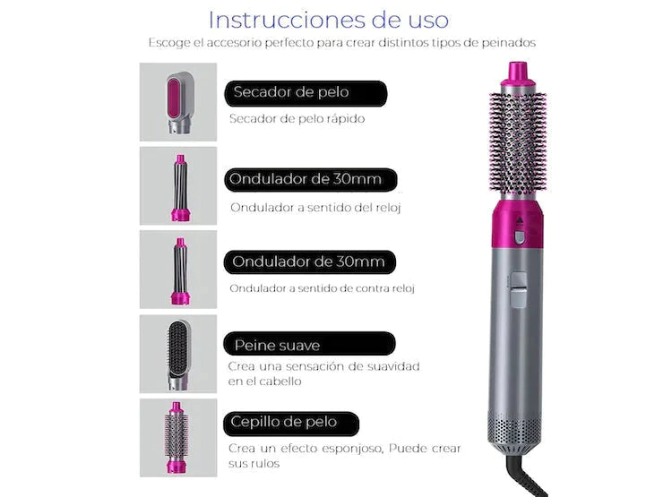 cepillo secador 5 en 1 probrush